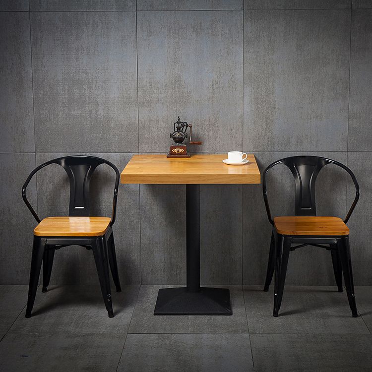 Industrial Rectangle Table Set 1/2/3 Pieces Dining Set for Restaurant Clearhalo 'Dining Room Sets' 'Dining Tables & Seating' 'dining_room_set' 'furn' 'furn_dining_room_set' 'Furniture' 'Kitchen & Dining Furniture' 1200x1200_5651d7c8-b478-48f1-8251-1f7b61a60ce3