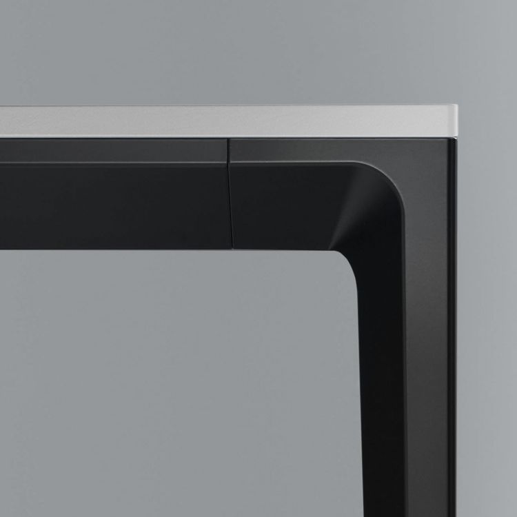 Industrial Style Sintered Stone Table 4 Legs Black Base Rectangle Table Clearhalo ' dining_table' 'Dining Tables & Seating' 'Dining Tables' 'furn' 'furn_dining_table' 'Furniture' 'furniture_dining_table' 'Kitchen & Dining Furniture' 'kitchen&dining_furn' 'kitchen' 'kitchen_dining_table' 1200x1200_56523bf4-a4e9-4cb4-85b7-54b45f323fdc