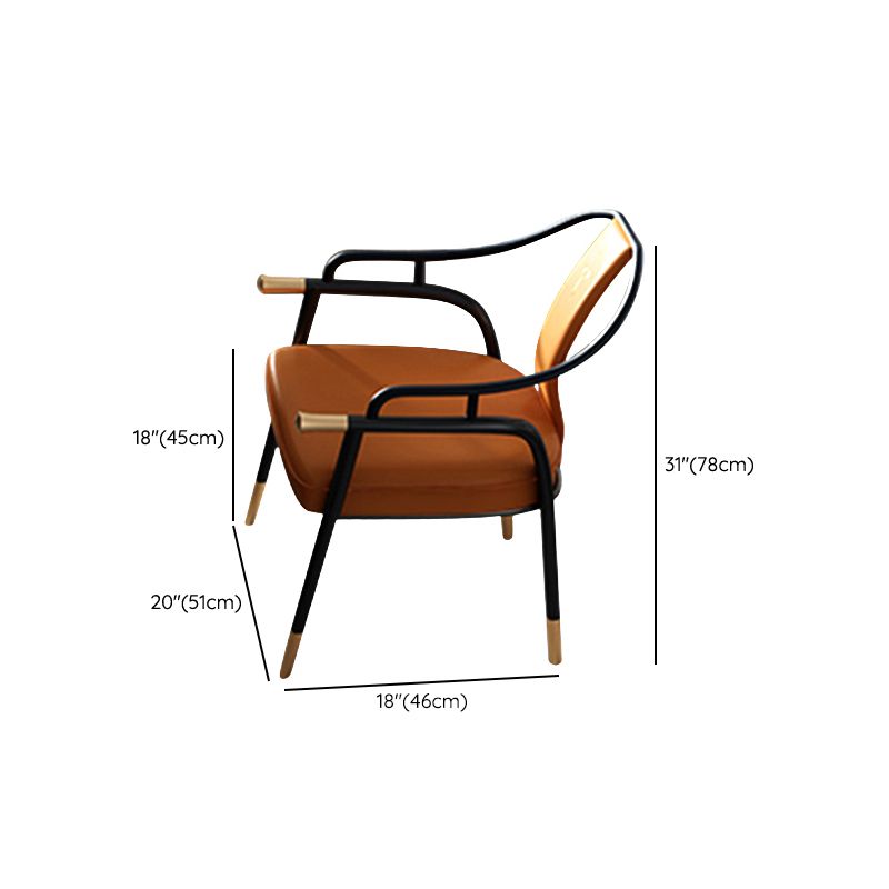 Eigentijdse stijl armstoel metalen eetkamerstoel voor thuis
