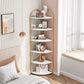 Scandinavian Open Corner Bookshelf with Iron Frame Manufactured Wood Bookcase Clearhalo 'Bookcases' 'furn' 'furn_bookcases' 'Furniture' 'furniture_bookcases' 'Office Furniture' 1200x1200_5653c28f-df6b-4bf9-89d5-ae71b93b4bbf