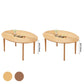 Contemporary Drop-Leaf Dining Table Rubberwood Solid Wood Table with 4 Legs Clearhalo ' dining_table' 'Dining Tables & Seating' 'Dining Tables' 'furn' 'furn_dining_table' 'Furniture' 'furniture_dining_table' 'Kitchen & Dining Furniture' 'kitchen&dining_furn' 'kitchen' 'kitchen_dining_table' 1200x1200_56570b85-aeb8-433b-880d-563ad3cdda87