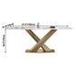 Traditional Luxury Sintered Stone Top Dining Table Rectangle Table in White with Gold Pedestal Clearhalo ' dining_table' 'Dining Tables & Seating' 'Dining Tables' 'furn' 'furn_dining_table' 'Furniture' 'furniture_dining_table' 'Kitchen & Dining Furniture' 'kitchen&dining_furn' 'kitchen' 'kitchen_dining_table' 1200x1200_56576900-ce0e-4015-a4fd-daedc6ae960a