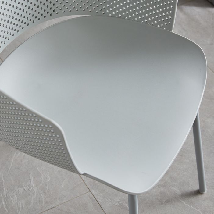 Modern Plastic Chair Parsons Chair in Matte Finish for Indoor