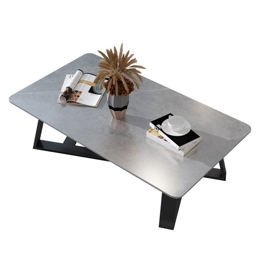 Tavolino in marmo slitta in stile moderno tavolo da cocktail rettangolare