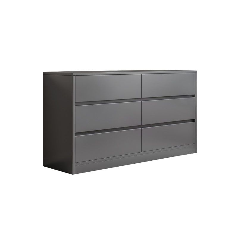 Contemporary Wooden Chest with 6 Soft Close Drawers Accent Chest