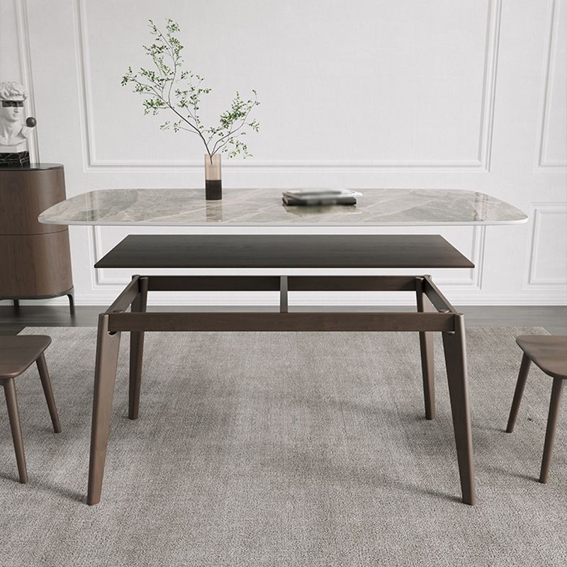 Medieval Modern Sintered Stone Dining Table Rectangle Table with 4 Legs Clearhalo 'Dining Tables & Seating' 'Dining Tables' 'dining_table' 'furn' 'furn_dining_table' 'Furniture' 'furniture_dining_table' 'Kitchen & Dining Furniture' 'kitchen' 'kitchen_dining_table' 1200x1200_565c6e35-656d-4044-a9a1-09b6cd7567f6