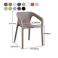 Contemporary Style Stackable Chair Kitchen Arm Chair with Plastic Legs Clearhalo 'Dining Chairs' 'Dining Tables & Seating' 'dining_chair' 'Furniture' 'furniture_dining_chair' 'Kitchen & Dining Furniture' 1200x1200_565c7b89-3b06-420f-8ae9-3a7544c69eb5