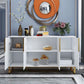 Glam buffet sideboard mobili a specchio a 4 porte a buffet da pranzo
