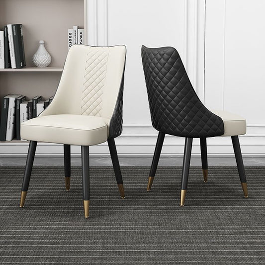 Scandinavian Style Leather Dining Armless Chairs Parsons Upholstered Chair (Set of 4) Clearhalo ' kitchen&dining_furn' 'Dining Chairs' 'Dining Tables & Seating' 'dining_chair' 'furn' 'furn_dining_chair' 'Furniture' 'furniture_dining_chair' 'Kitchen & Dining Furniture' 'kitchen' 1200x1200_56605df6-5193-4fb3-9d4b-b78af676c561