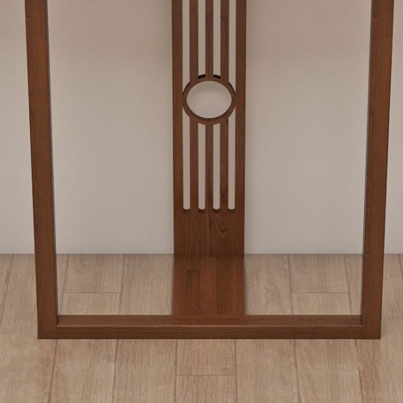 Console ovale da 11,8 "W del tavolo ovale moderno console in legno massiccio