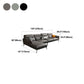 Modern Sofa & Chaise 4-seat Faux Leather Flared Arm Sectional