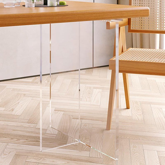 モダンなダイニング家具セット1/2/5 PCSソリッドウッドダイニングテーブルと椅子