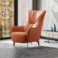 Contemporary Accent Armchair Faux Leather Barrel Accent Chair Clearhalo 'Accent Chairs' 'accent_chairs' 'Chairs & Seating' 'furn' 'furn_accent_chairs' 'Furniture' 'Living Room Furniture' 1200x1200_56642151-82c1-4df0-a265-5c57f5fb028f