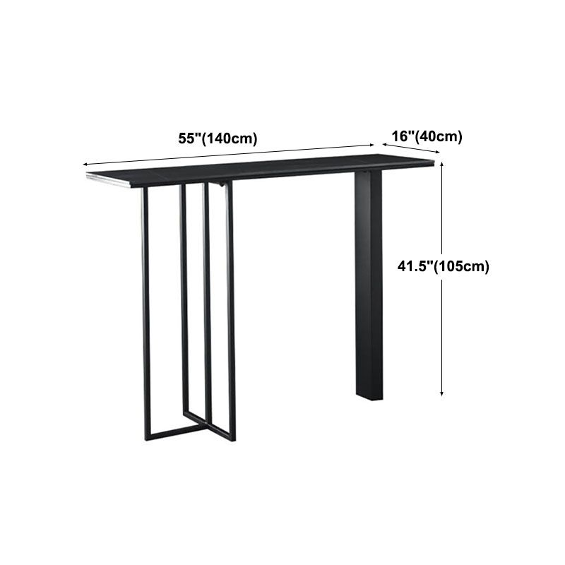 Industrial Rectangle Top Counter Table Marble Top 42-inch Height Table Clearhalo 'Bar Furniture' 'Bar Tables' 'bar_tables' 'furn' 'furn_bar_tables' 'Furniture' 'furniture_bar_tables' 'Kitchen & Dining Furniture' 'kitchen&dining_furn' 'kitchen' 1200x1200_56651d9c-871e-4fe7-9587-89e3eddb6fdf