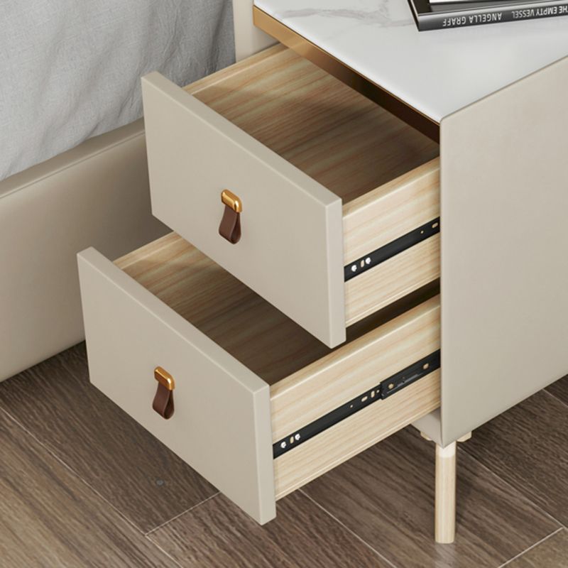 Contemporary Night Table Solid Wood Bed Nightstand with 2 Drawers Clearhalo 'Bedroom Furniture' 'furn' 'furn_night_stand' 'Furniture' 'night_stand' 'Nightstands' 1200x1200_56659474-dd55-410a-a6dd-b70f0dae9a83