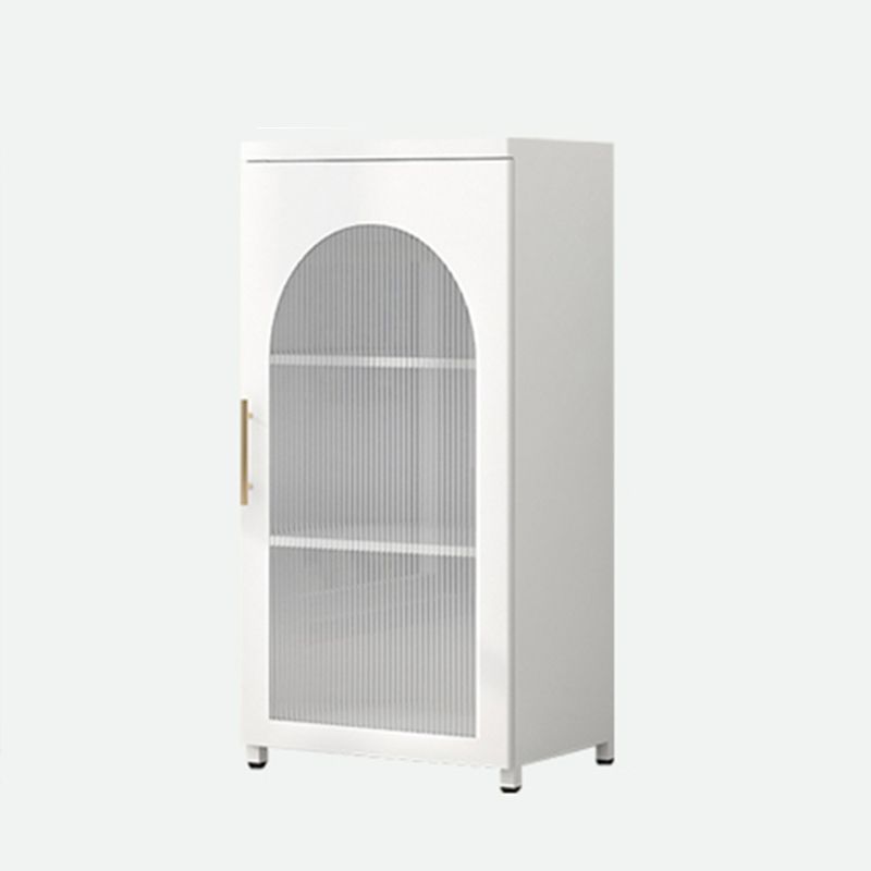 Contemporary Metal Standard Bookcase Closed Back Vertical Bookcase with Glass Door Clearhalo 'Bookcases' 'furn' 'furn_bookcases' 'Furniture' 'furniture_bookcases' 'Office Furniture' 1200x1200_5665a6b2-12a5-4906-90a1-c7a6dc39a9e6