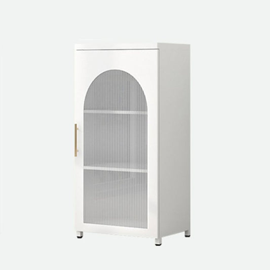 Contemporary Metal Standard Bookcase Closed Back Vertical Bookcase with Glass Door Clearhalo 'Bookcases' 'furn' 'furn_bookcases' 'Furniture' 'furniture_bookcases' 'Office Furniture' 1200x1200_5665a6b2-12a5-4906-90a1-c7a6dc39a9e6