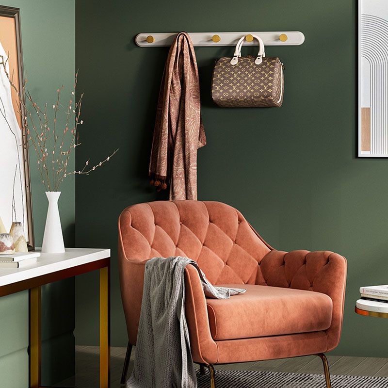 Skandinavischer Kleidungsregal Holz Wandmontierter Metallhaken Eingangsmantelbleiderung