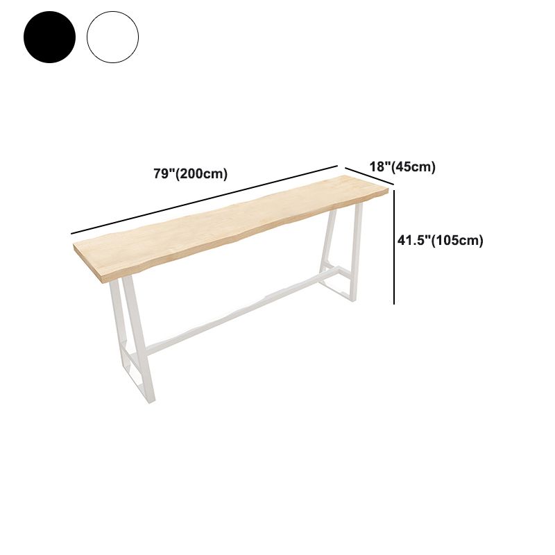 Wood Rectangle Top Counter Table 42-inch Height Contemporary Bar Table Clearhalo 'Bar Furniture' 'Bar Tables' 'bar_tables' 'furn' 'furn_bar_tables' 'Furniture' 'furniture_bar_tables' 'Kitchen & Dining Furniture' 1200x1200_566995c6-6038-4d18-bab9-548b846f96b9