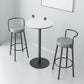 Glam Style Armless Counter Stool Faux Leather Round Bar Stool Clearhalo 'Bar Furniture' 'Bar Stools' 'bar_stools' 'furn' 'furn_bar_stools' 'Furniture' 'Kitchen & Dining Furniture' 1200x1200_566bcf9e-9f3d-46b3-98eb-8fd08c9d42ee