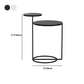 Contemporary Metal Accent Table Nightstand 21.65" Tall Bed Nightstand Clearhalo 'Bedroom Furniture' 'furn' 'furn_night_stand' 'Furniture' 'night_stand' 'Nightstands' 1200x1200_566d211d-3ce1-4ccf-9579-6d477568513c