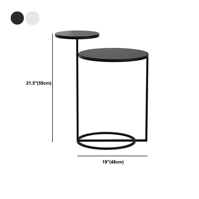 Contemporary Metal Accent Table Nightstand 21.65" Tall Bed Nightstand Clearhalo 'Bedroom Furniture' 'furn' 'furn_night_stand' 'Furniture' 'night_stand' 'Nightstands' 1200x1200_566d211d-3ce1-4ccf-9579-6d477568513c