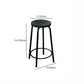 Modern Style Iron Bar Stool with Footrest Coffee Shop Casual Round Bar Stool Clearhalo 'Bar Furniture' 'Bar Stools' 'bar_stools' 'furn' 'furn_bar_stools' 'furniture_bar_stools' 'Kitchen & Dining Furniture' 'kitchen&dining_furn' 'kitchen' 'kitchen_furn' Furniture' 1200x1200_566e2e1f-d2a6-4360-b0ae-4f6d43792f4f