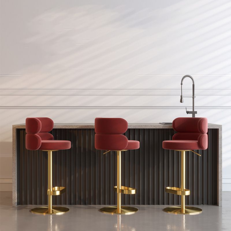 ブリストル用のグラムスイベルバースツール布張り調整可能なカウンタースツール