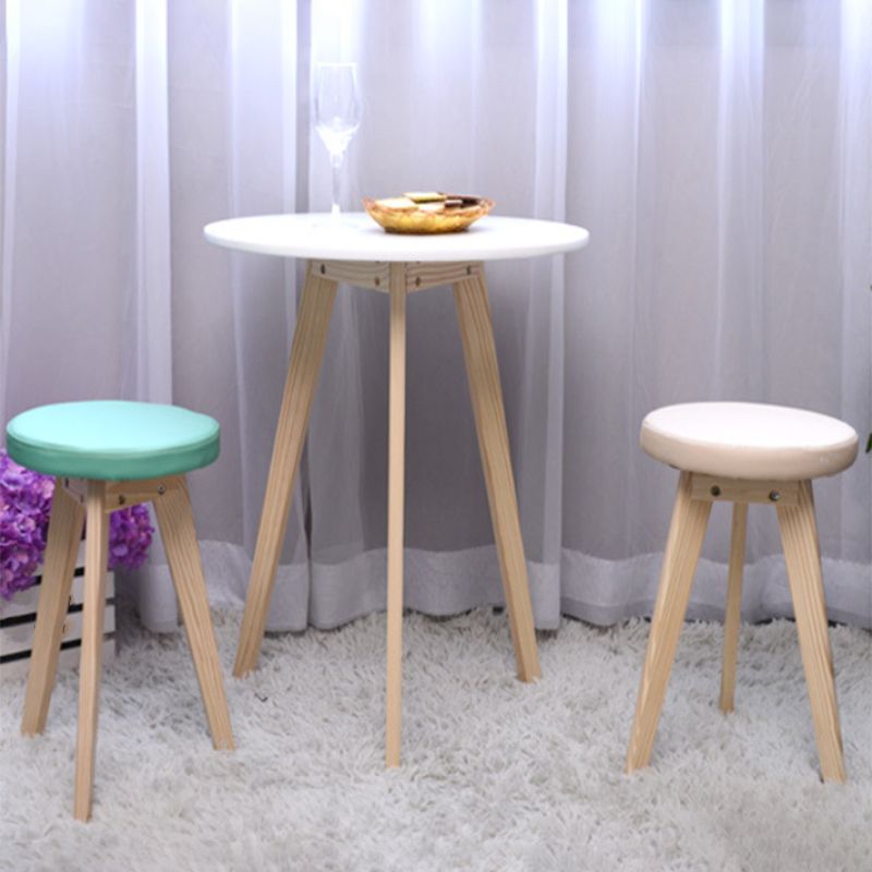 27.56" Tall Round Wood Side Table Contemporary Tri Pin End Table Clearhalo 'Coffee & Accent Tables' 'End & Side Tables' 'end_side_tables' 'furn' 'furn_end_side_tables' 'Furniture' 'Living Room Furniture' 1200x1200_566eb171-997c-4a0f-b574-71d4f6ba709f