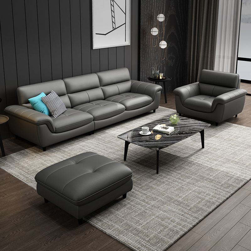 Soggiorno in pelle vera e propria del soggiorno.