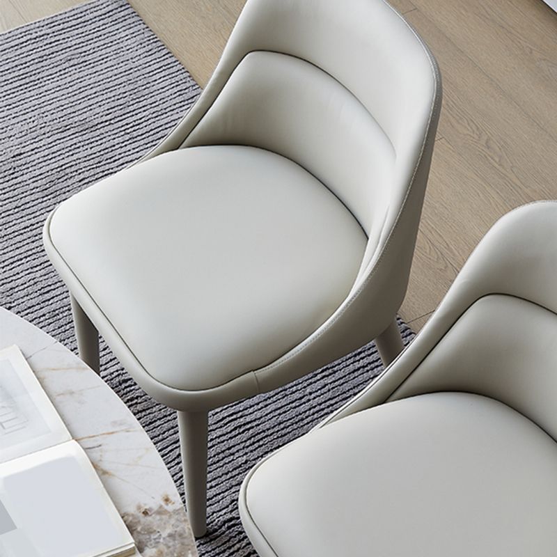 Moderner Armstuhl Kunstleder fester Rückenfutterraumstuhl für Zuhause