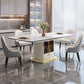 Extendable Sintered Stone Dining Table for Restaurant Luxury Storage Table with Pedestal Clearhalo ' dining_table' 'Dining Tables & Seating' 'Dining Tables' 'furn' 'furn_dining_table' 'Furniture' 'furniture_dining_table' 'Kitchen & Dining Furniture' 'kitchen&dining_furn' 'kitchen' 'kitchen_dining_table' 1200x1200_5673168d-fe5c-46cd-9e66-f5c0f0b399e7