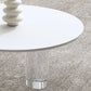 27-inch brede moderne salontafel 3 poten koffie-cocktailtafel
