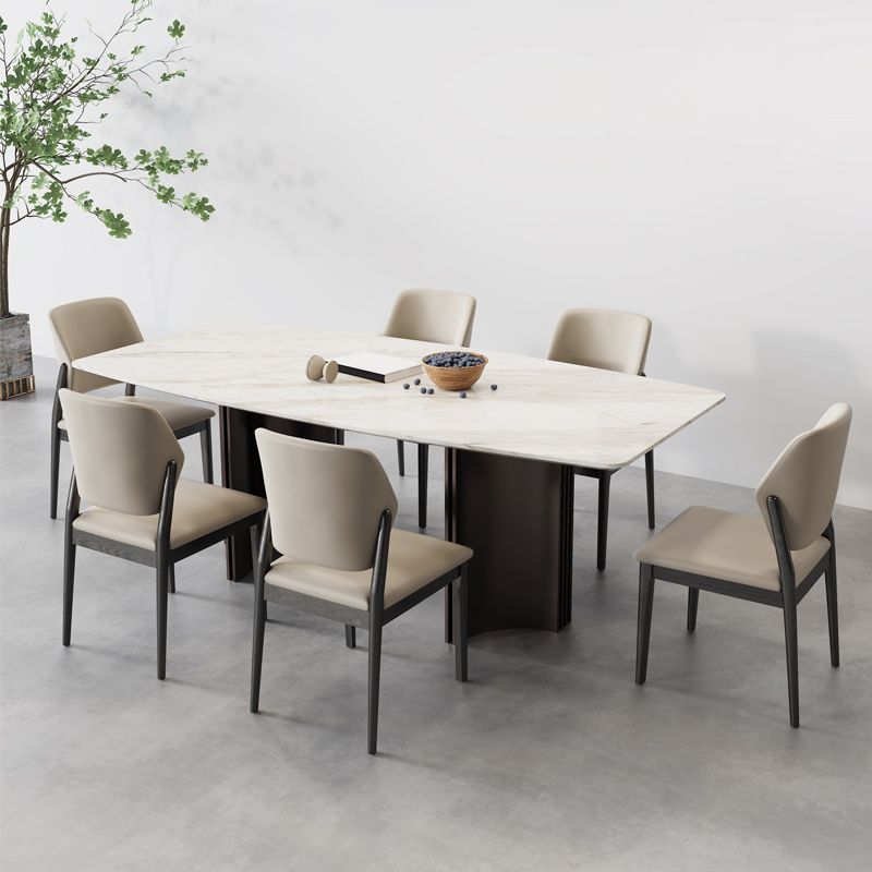 Zeitgenössischer Holzstuhl offener Küche Essnetzstuhl für Esszimmer