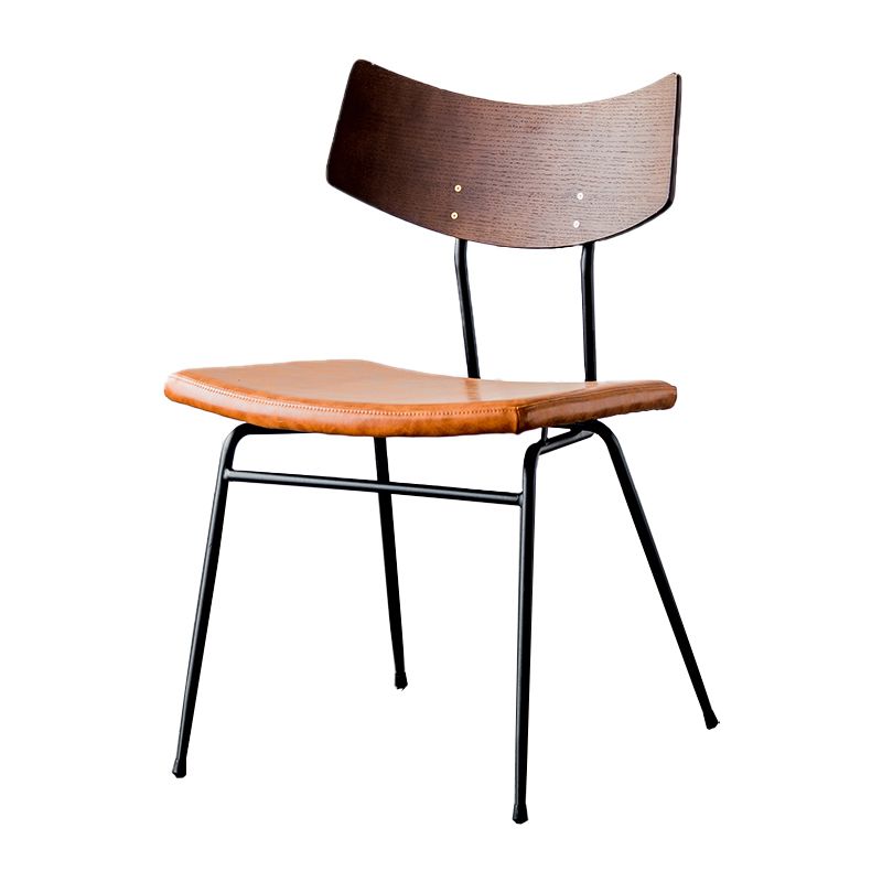 Contemporary Style Dining Chairs Armless Open Back Chair with Metal Legs Clearhalo ' kitchen&dining_furn' 'Dining Chairs' 'Dining Tables & Seating' 'dining_chair' 'furn' 'furn_dining_chair' 'Furniture' 'furniture_dining_chair' 'Kitchen & Dining Furniture' 'kitchen' 1200x1200_567614c2-88f2-4de2-92f9-73d4209574f2