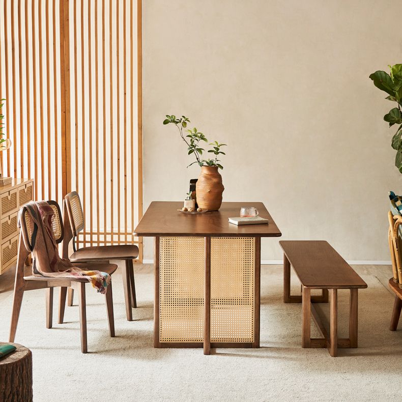 Rectangle Dinette Table Simplicity Style Solid Wood Dinner Room Kitchen Table Clearhalo 'Dining Tables & Seating' 'Dining Tables' 'dining_table' 'furn' 'furn_dining_table' 'Furniture' 'furniture_dining_table' 'Kitchen & Dining Furniture' 'kitchen' 'kitchen_dining_table' 1200x1200_56786cc5-4667-462d-8a0e-3ae5e508c084