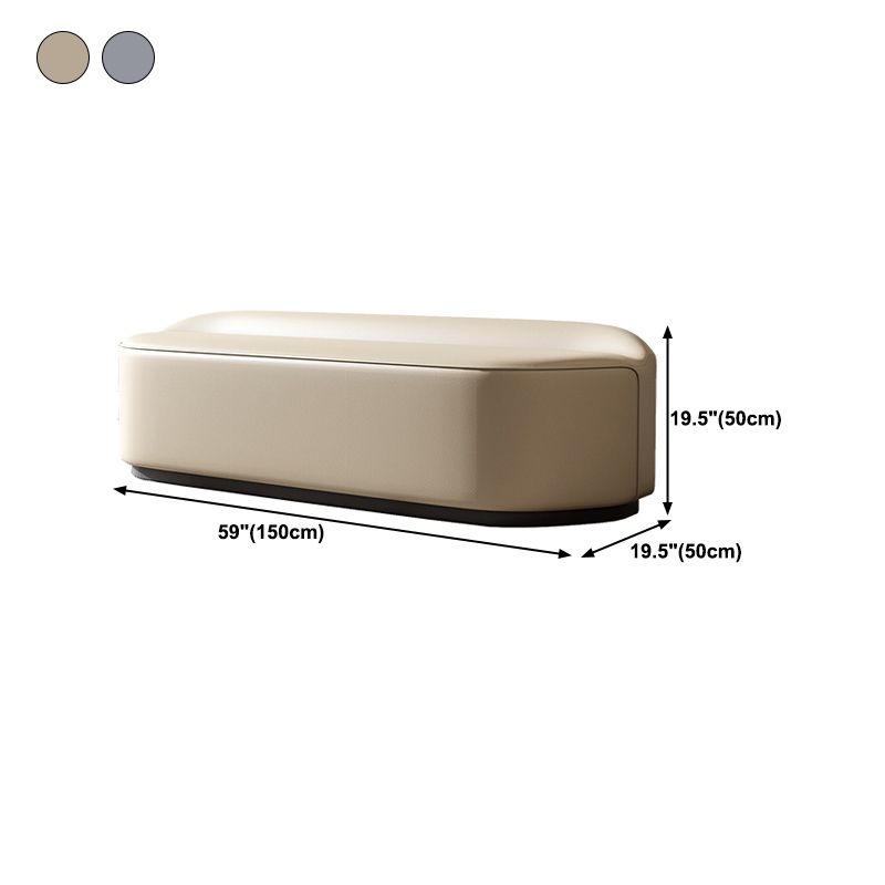 Contemporary Birch Frame Bench 20"H Faux Leather Bedroom Seating Bench Clearhalo 'Benches' 'Chairs & Seating' 'furn' 'furn_benches' 'Furniture' 'Living Room Furniture' 1200x1200_567b49a2-5069-4918-a76a-0784a90531fa