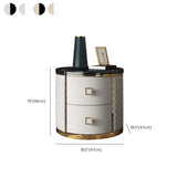 モダンなアクセントテーブルナイトスタンドアンティークフィニッシュベッドサイドキャビネットの引き出し付き