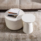 Round White Metal Coffee Table Pedestal 1 Single Cocktail Table Clearhalo 'Coffee & Accent Tables' 'Coffee Tables' 'coffee_tables' 'furn' 'furn_coffee_tables' 'Furniture' 'Living Room Furniture' 1200x1200_567d538e-6e20-4450-a954-d3d9e6d3a55b