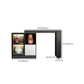 Moderne stijl rechthoekige bartafel woonkamer bistro-bar bureau met opbergruimte