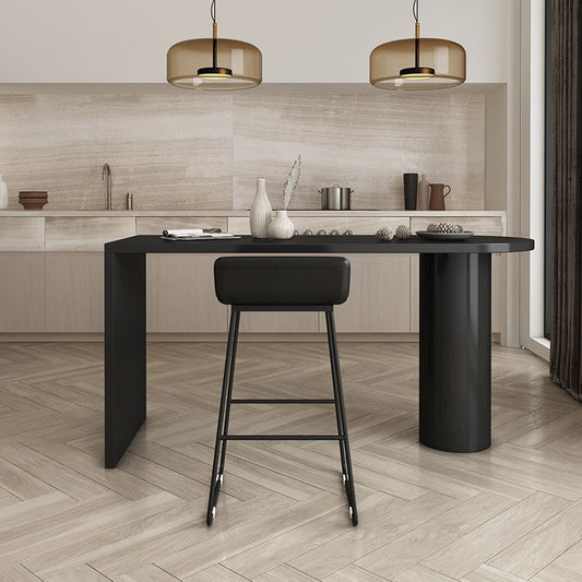 Contemporary Style Bar Counter Table Rectangle Dining Table for Home Clearhalo 'Bar Furniture' 'Bar Tables' 'bar_tables' 'furn' 'furn_bar_tables' 'Furniture' 'furniture_bar_tables' 'Kitchen & Dining Furniture' 1200x1200_567ff032-c218-492a-8140-e8c410bc7a8e