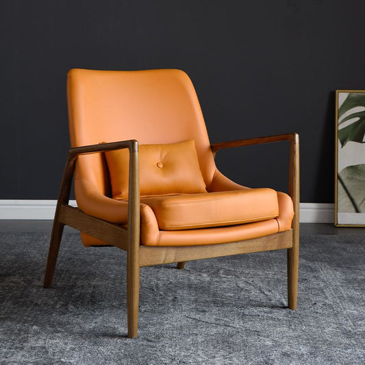 Contemporary Arms Included with Pillow Basic Four Leg Accent Armchair Clearhalo 'Accent Chairs' 'accent_chairs' 'Chairs & Seating' 'furn' 'furn_accent_chairs' 'Furniture' 'Living Room Furniture' 1200x1200_5681d895-d0ca-4648-b290-702a1204a27c