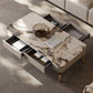 4 Legs Cocktail Table Modern Rectangle Single Coffee Table with 4 Drawers Clearhalo 'Coffee & Accent Tables' 'Coffee Tables' 'coffee_tables' 'furn' 'furn_coffee_tables' 'Furniture' 'Living Room Furniture' 1200x1200_5681fcb0-32bb-42fe-a81d-58105da1c63f
