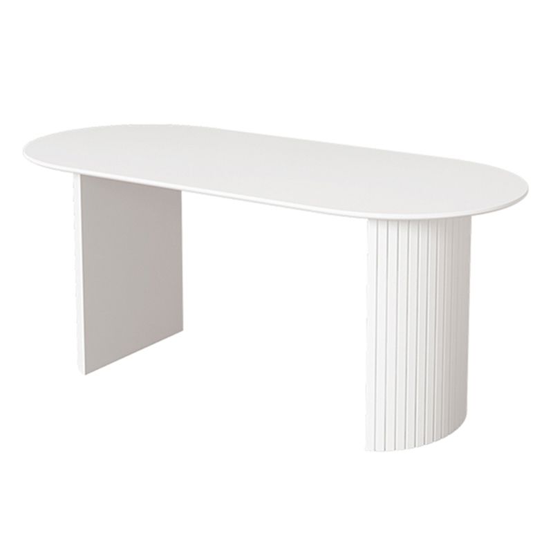Solid Wood Contemporary Free Form Dining Table Marble Top Table for Dining Room Clearhalo ' dining_table' 'Dining Tables & Seating' 'Dining Tables' 'Furniture' 'furniture_dining_table' 'Kitchen & Dining Furniture' 'kitchen&dining_furn' 'kitchen' 'kitchen_dining_table' 1200x1200_5682489b-bf81-4044-b0a6-5a610df70450