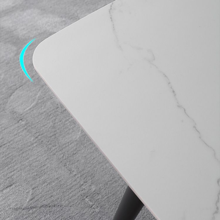 Modern 1/4/5/7 Pieces Dining Set Sintered Stone Top Dining Table with Leather Chairs Clearhalo 'Dining Room Sets' 'Dining Tables & Seating' 'dining_room_set' 'furn' 'furn_dining_room_set' 'Furniture' 'furniture_dining_room_set' 'Kitchen & Dining Furniture' 'kitchen&dining_furn' 'kitchen' 1200x1200_5683d779-4577-40ca-95a3-56cd629d28ba