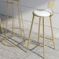 Sgabello da bar rotondo moderno e set da tavolo 1/2/3 pezzi set di pub in metallo e legno