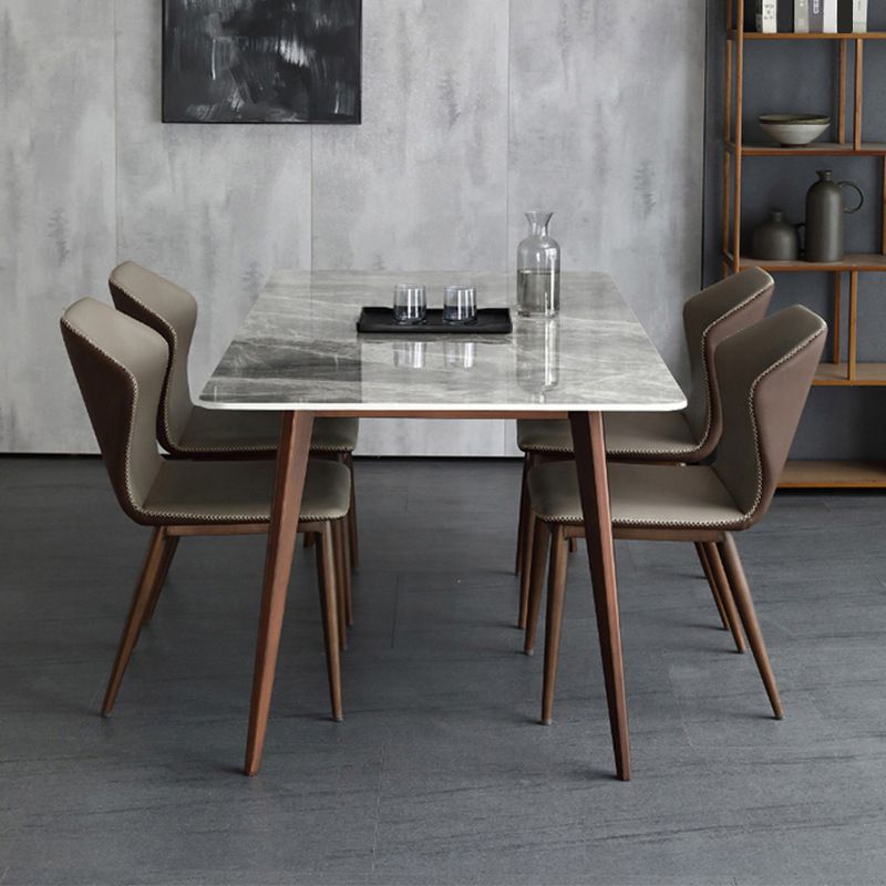 Sintered Stone Top Dining Table for Restaurant Industrial Kitchen Table with 4 Legs Clearhalo ' dining_table' 'Dining Tables & Seating' 'Dining Tables' 'furn' 'furn_dining_table' 'Furniture' 'furniture_dining_table' 'Kitchen & Dining Furniture' 'kitchen&dining_furn' 'kitchen' 'kitchen_dining_table' 1200x1200_5684d449-bb61-455c-9ce9-bfea0ddd6d0f