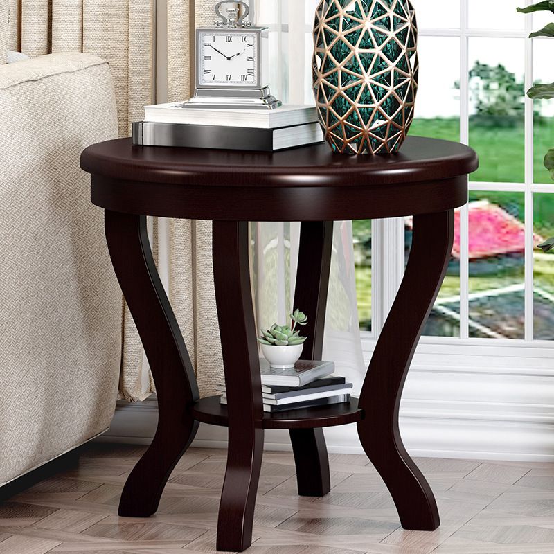 Square/round Coffee Table with Solid Wood Base with 4 Legs Cocktail Table Clearhalo 'Coffee & Accent Tables' 'End & Side Tables' 'end_side_table' 'end_side_tables' 'furn' 'furn_end_side_tables' 'Furniture' 'furniture_end_side_table' 'Living Room Furniture' 1200x1200_56853e50-b5ab-4ff5-a20d-62583af3054b