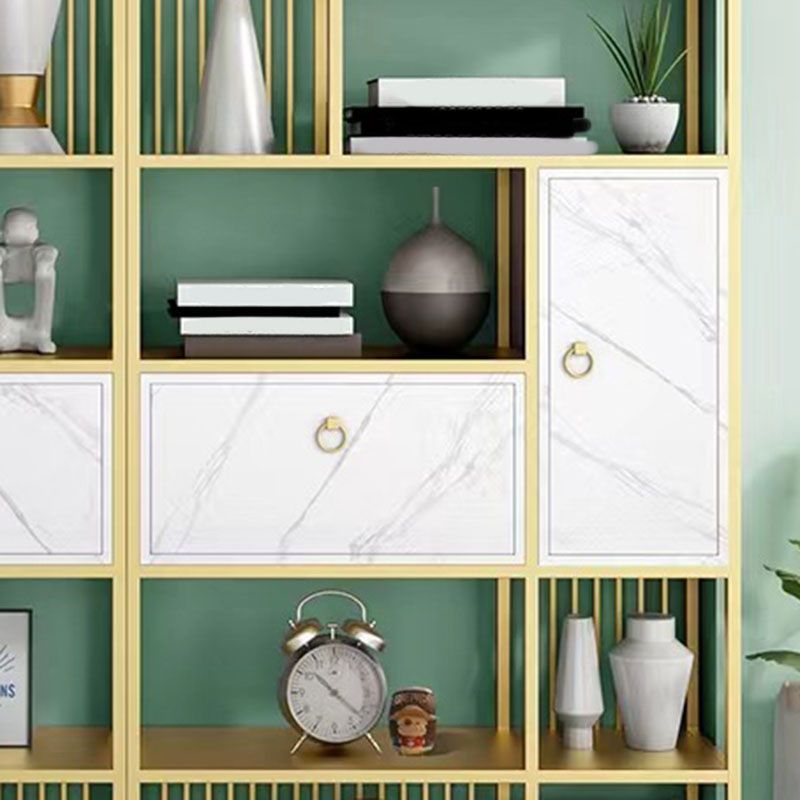 Estante de metal moderno estantería abierta para la casa con gabinetes