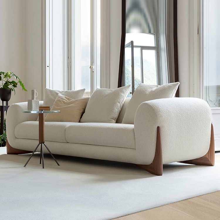 Stationary Sofa Apartment Square Arm Loveseat for Living Room